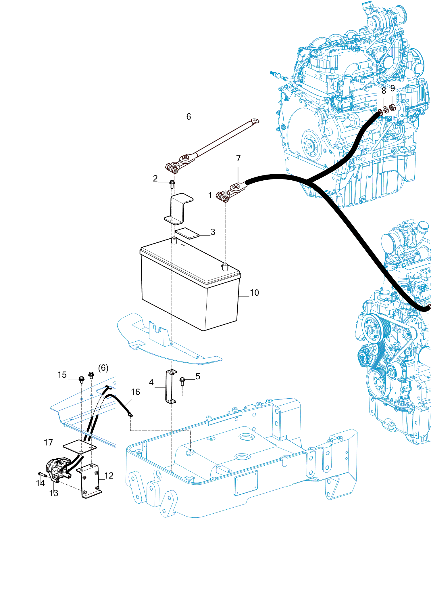 801 - BATTERY & MOUNTING