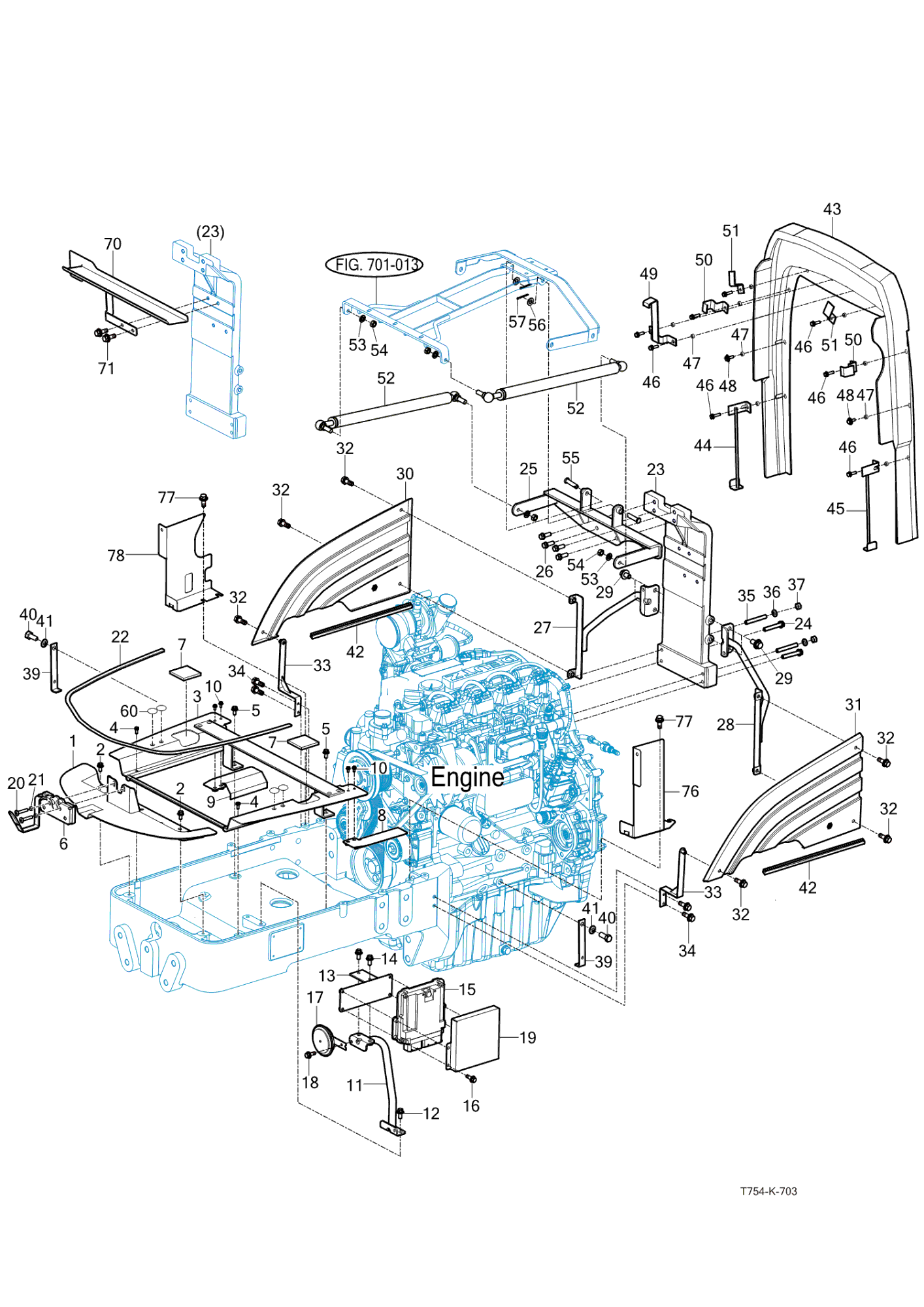 703 - SIDE SUPPORT & FRAME HOOD (2023-02-01 ~)