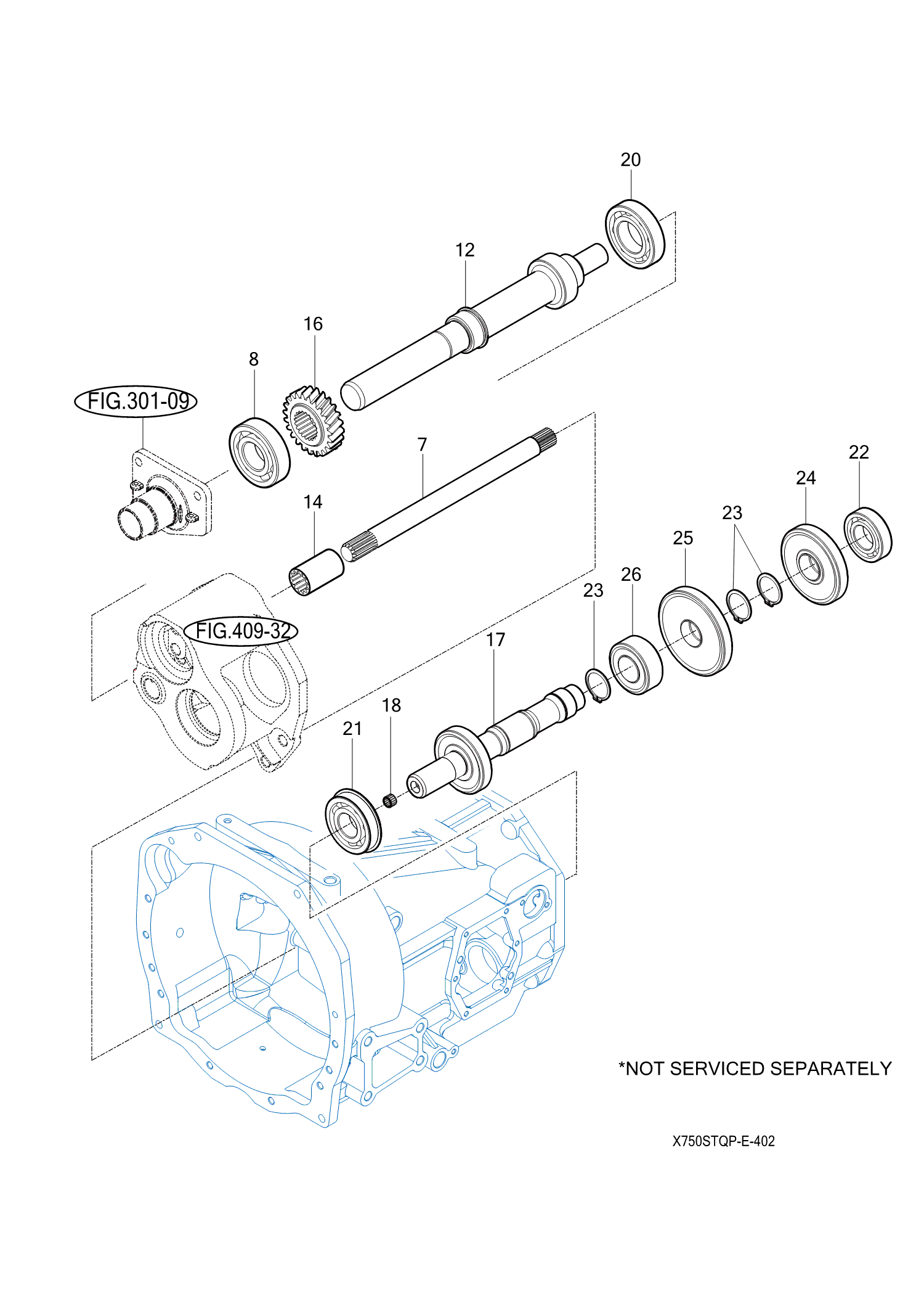402 - INPUT & COUNTER GEARS 402 - INPUT & COUNTER GEARS