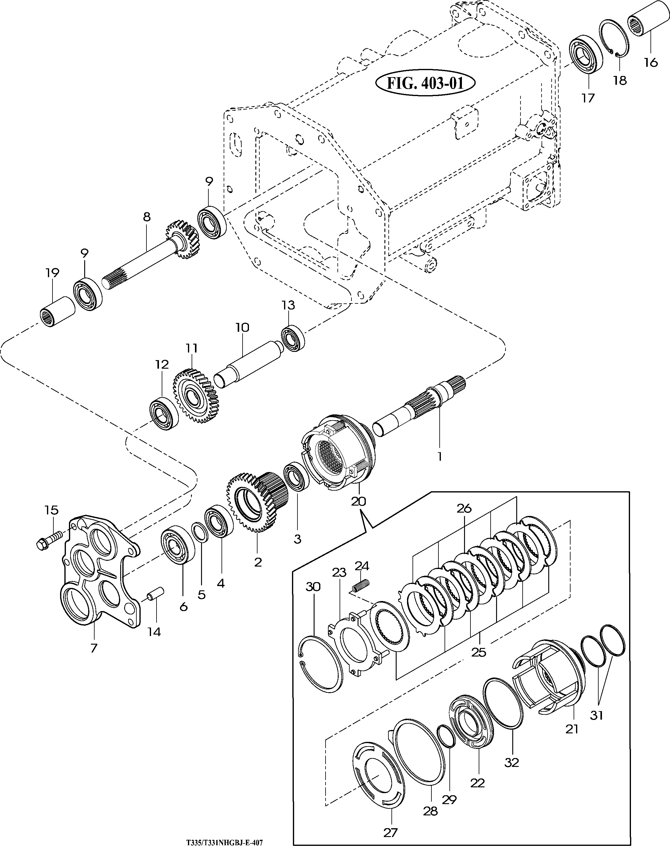 407 - P.T.O CLUTCH