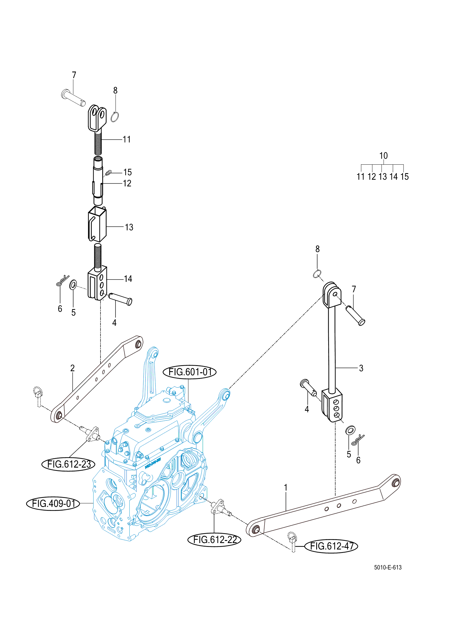 613 - LOWER LINK & LIFT ROD