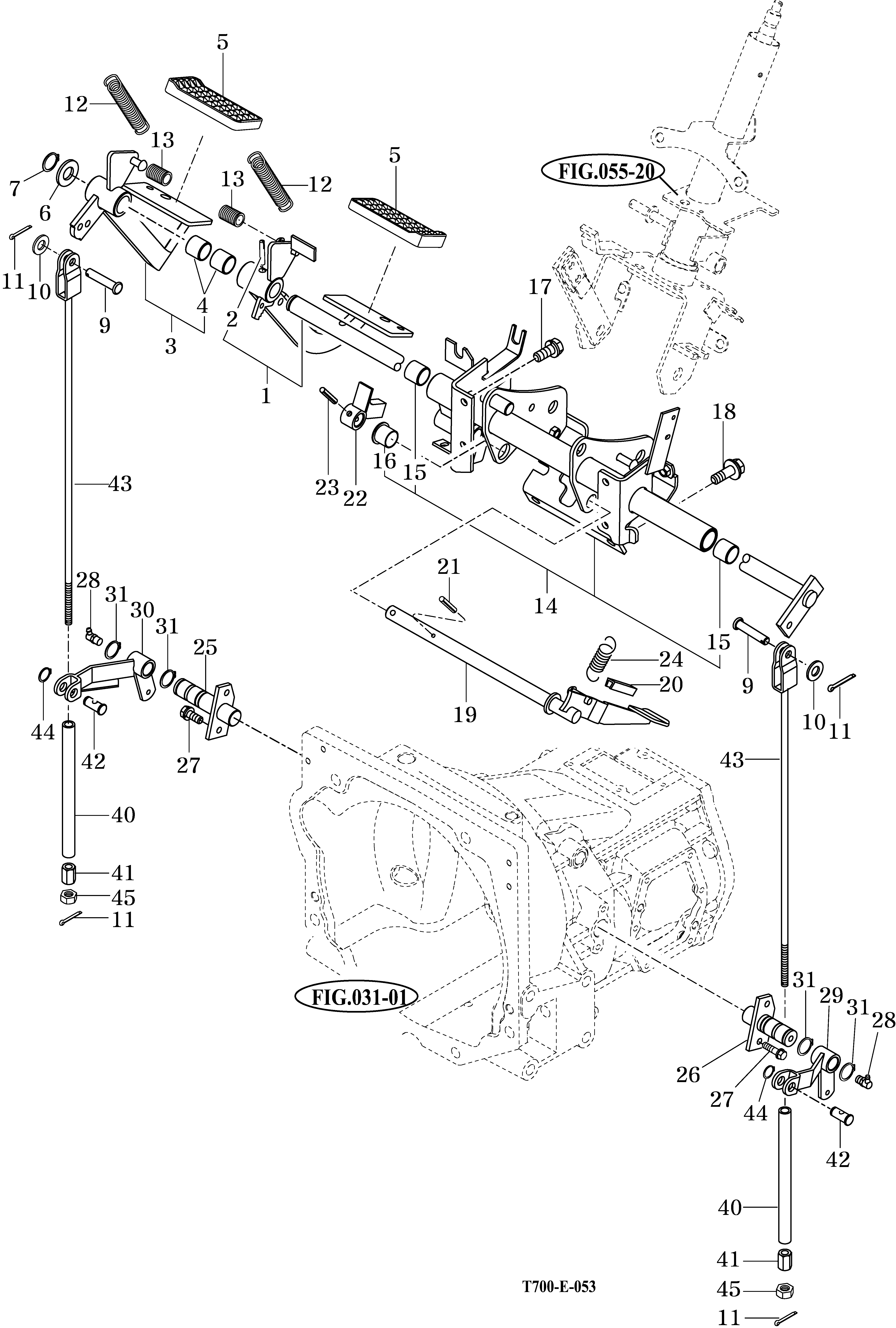 053 - BRAKE PEDAL & LINKAGE