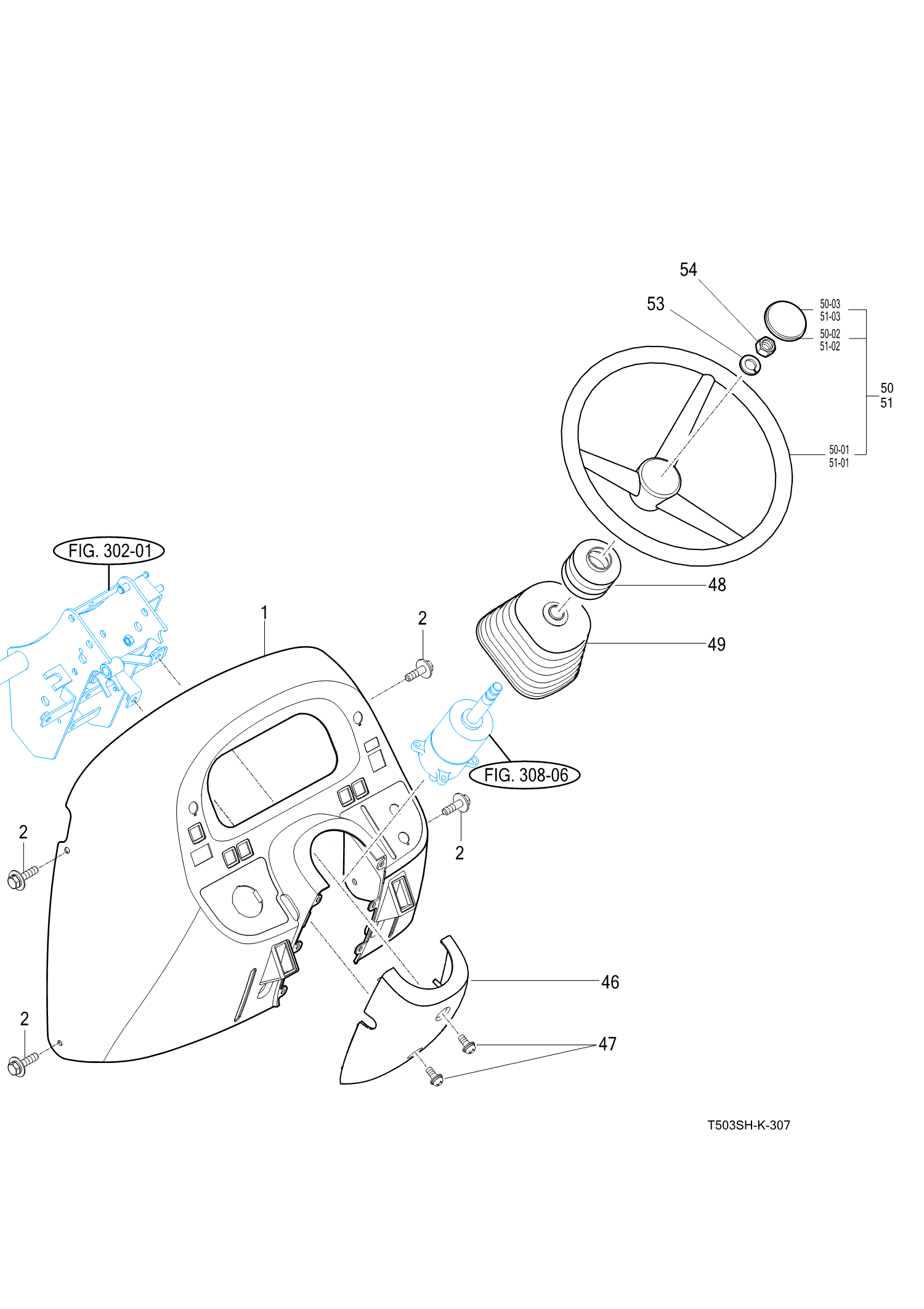 307 - POWER STEERING WHEEL