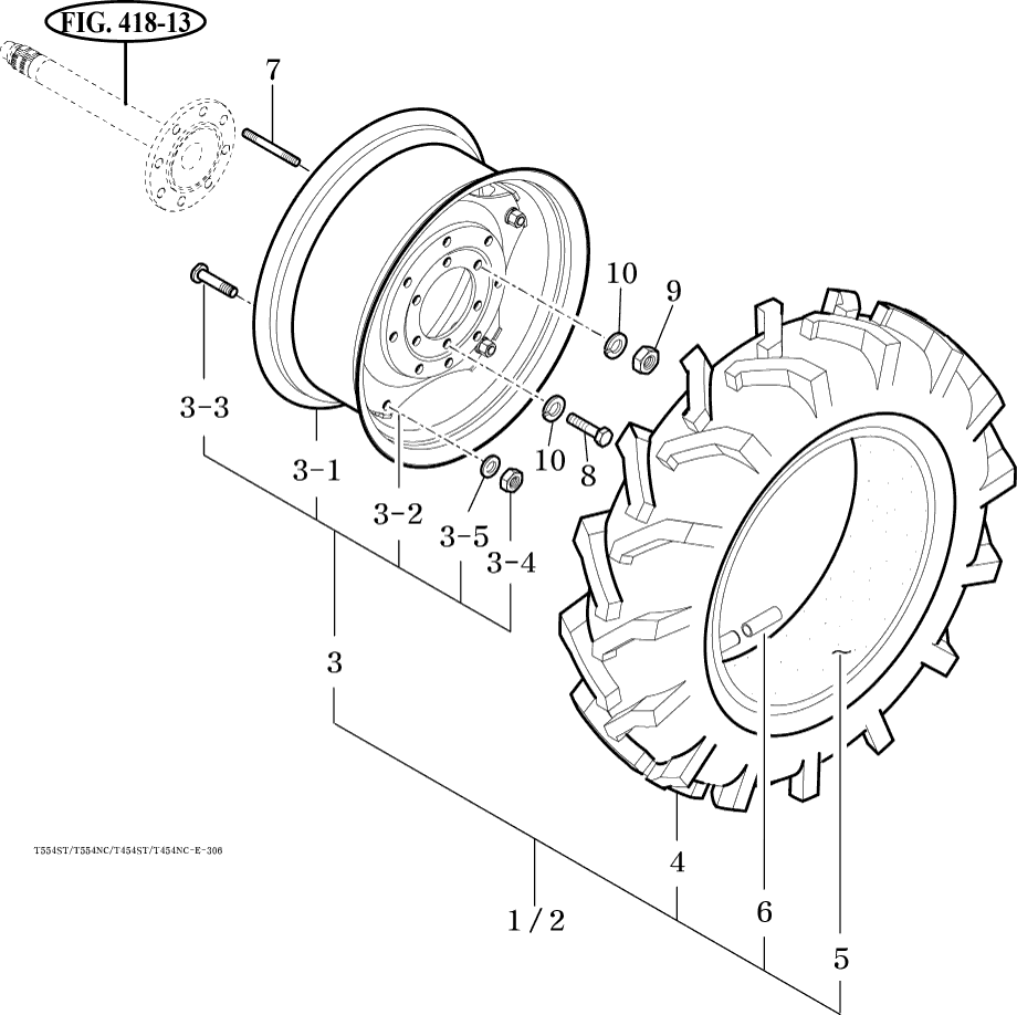 306A - REAR WHEEL 306A - REAR WHEEL