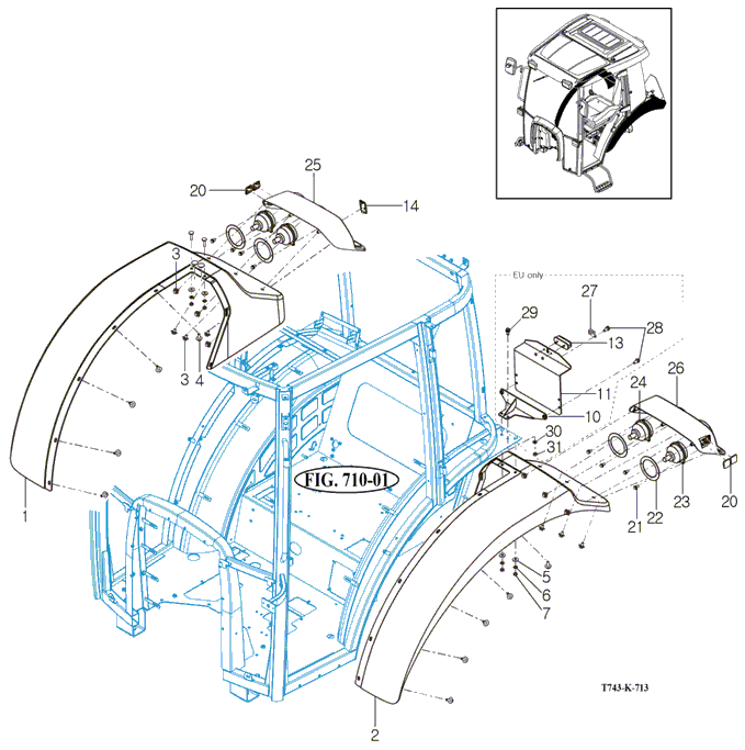 713 - SUB FENDER & COVER