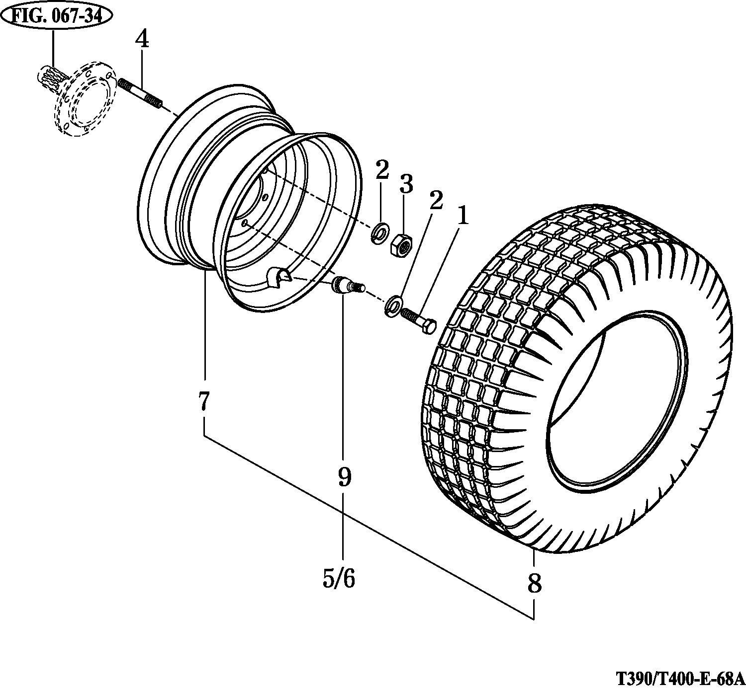 068B - FRONT WHEEL MOUNTING (R3)