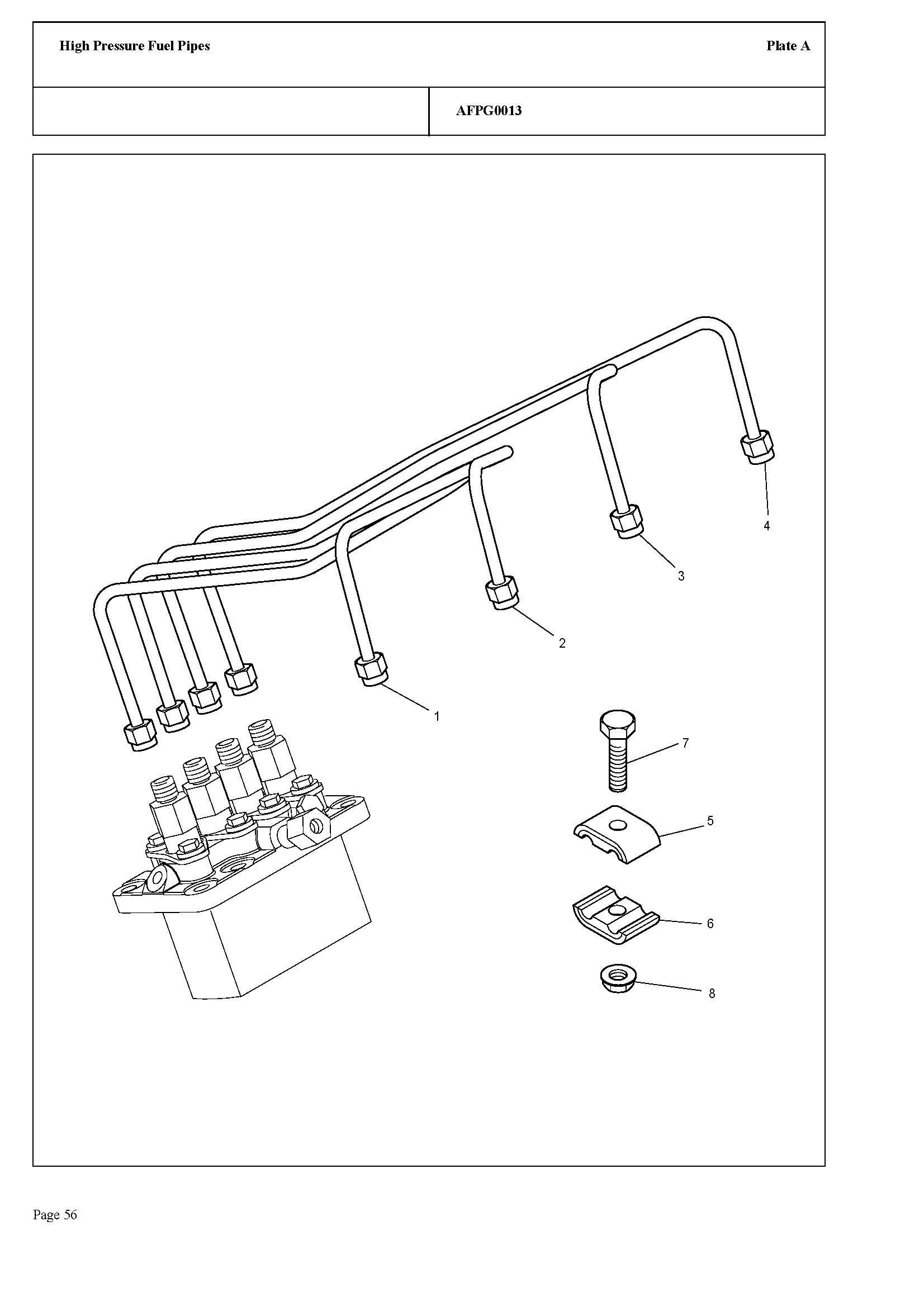 113 - HIGH PRESSURE FUEL PIPES