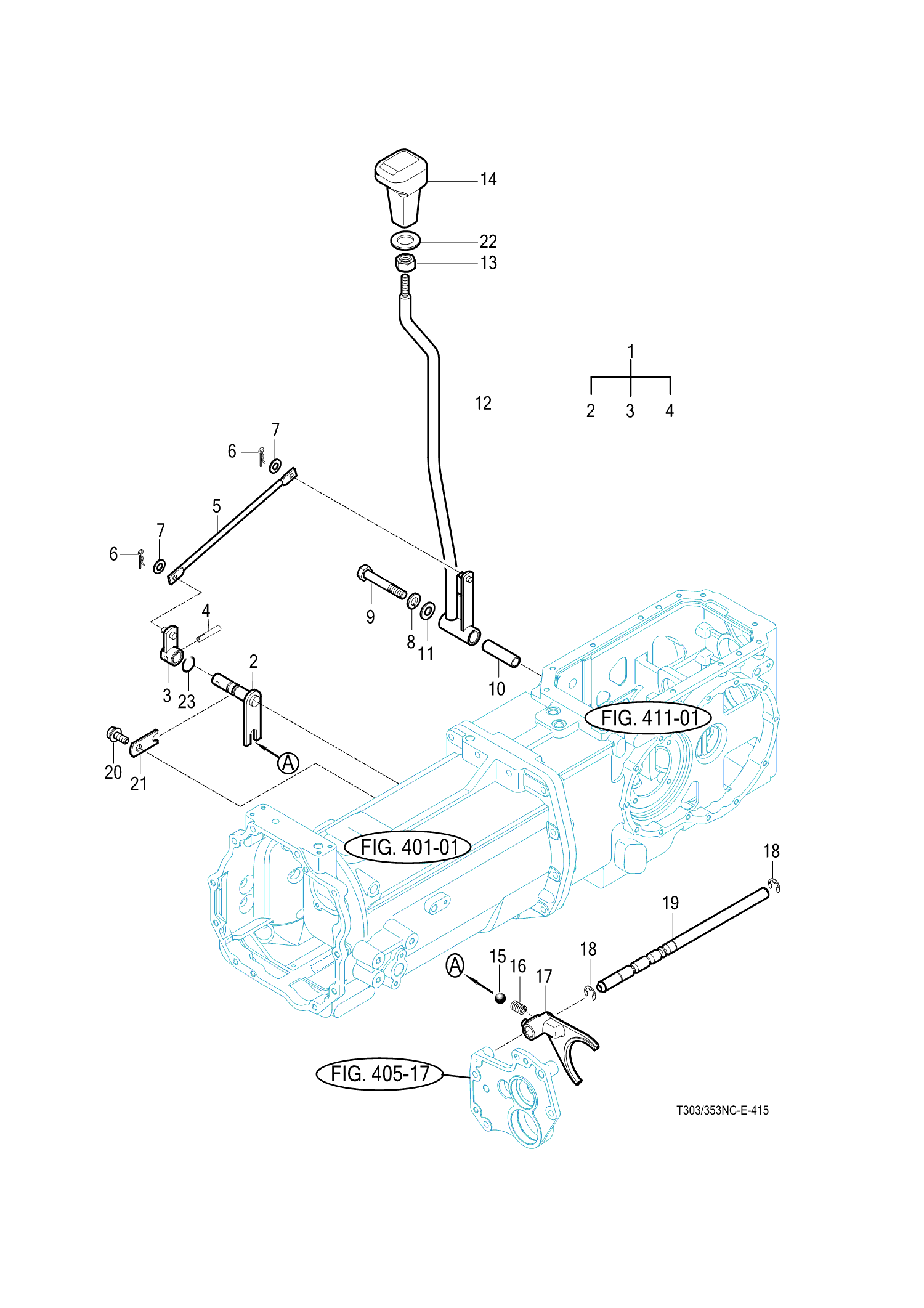 415 - SUB CHANGE LEVER