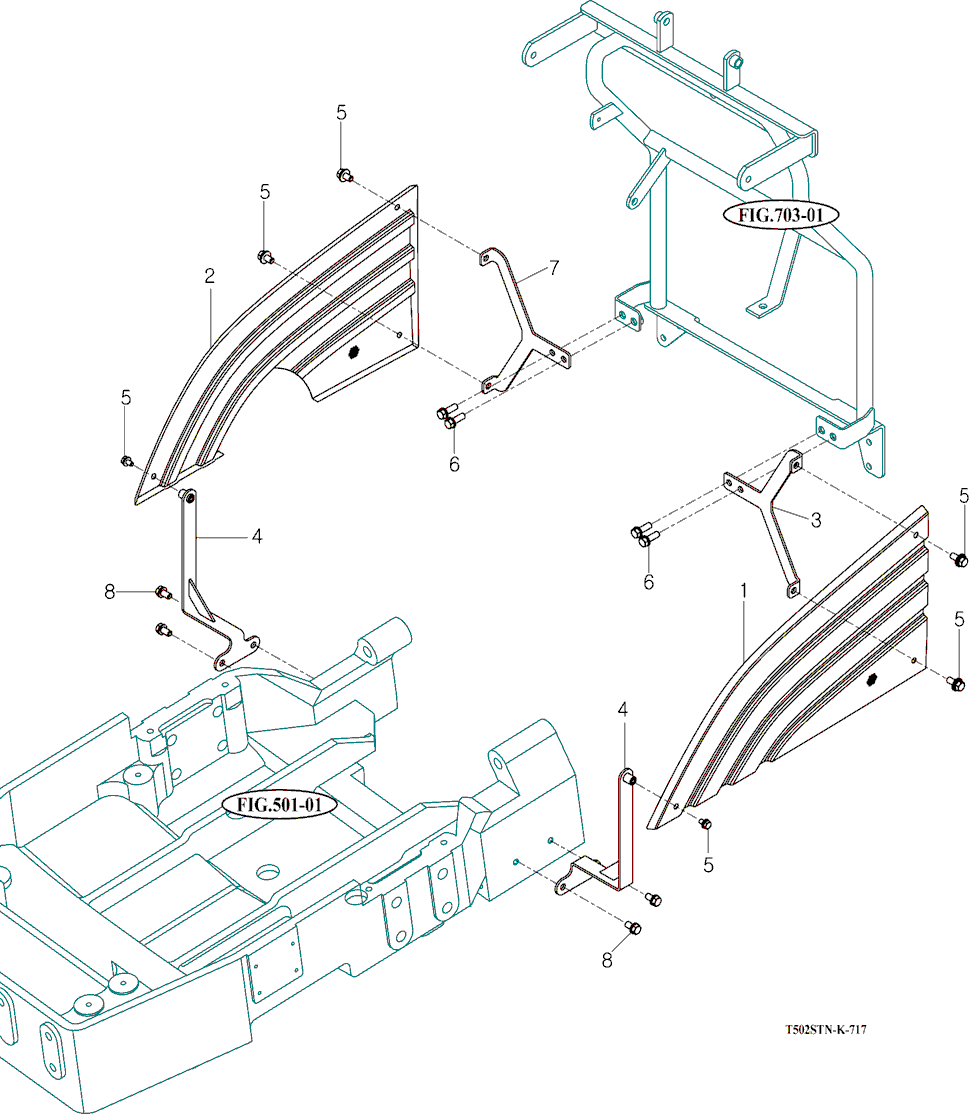 717 - SIDE SUPPORTS