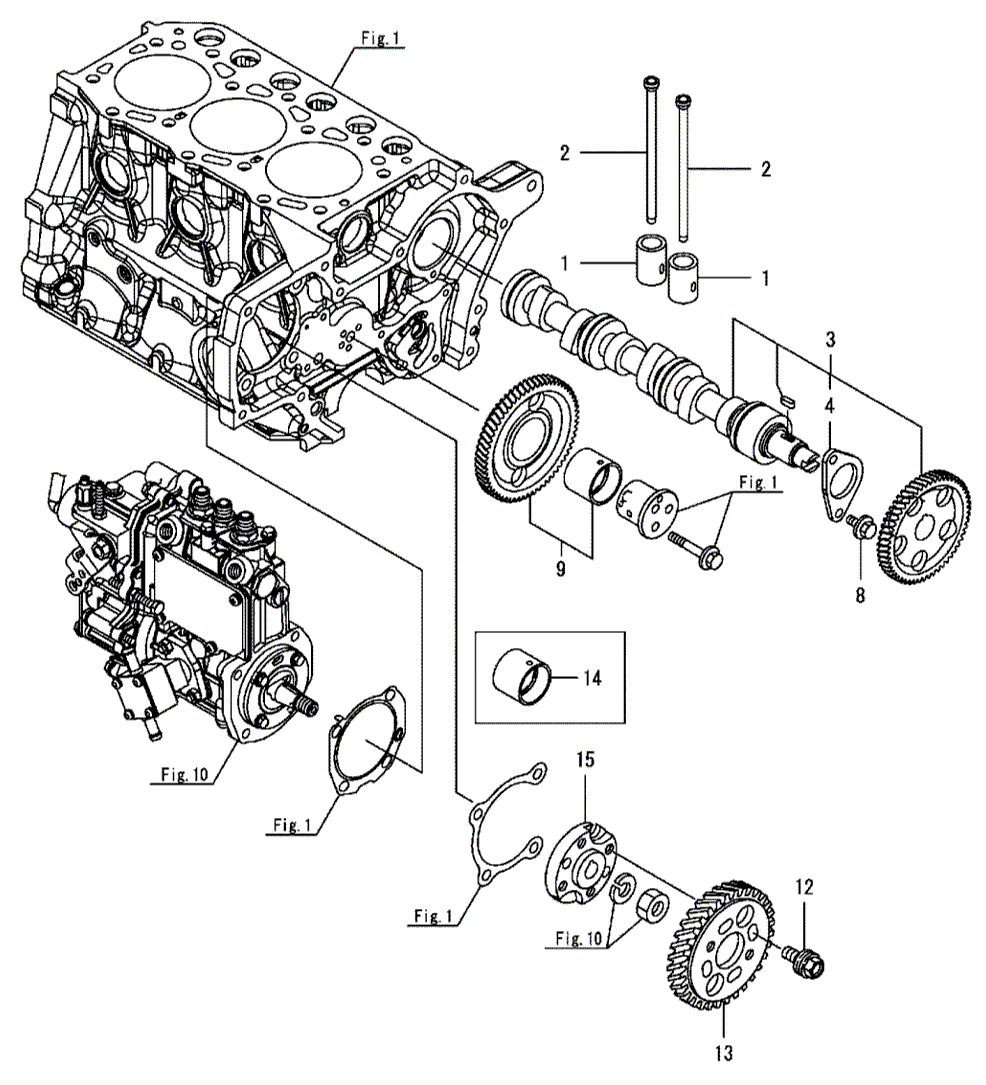 106 - CAMSHAFT & DRIVING GEAR