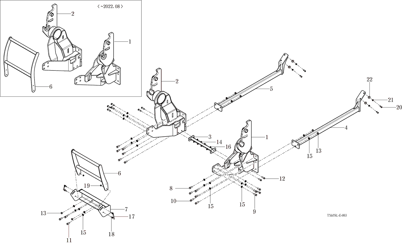 003 - MOUNTING FRAME ASSEMBLY (2022-09-01 ~)