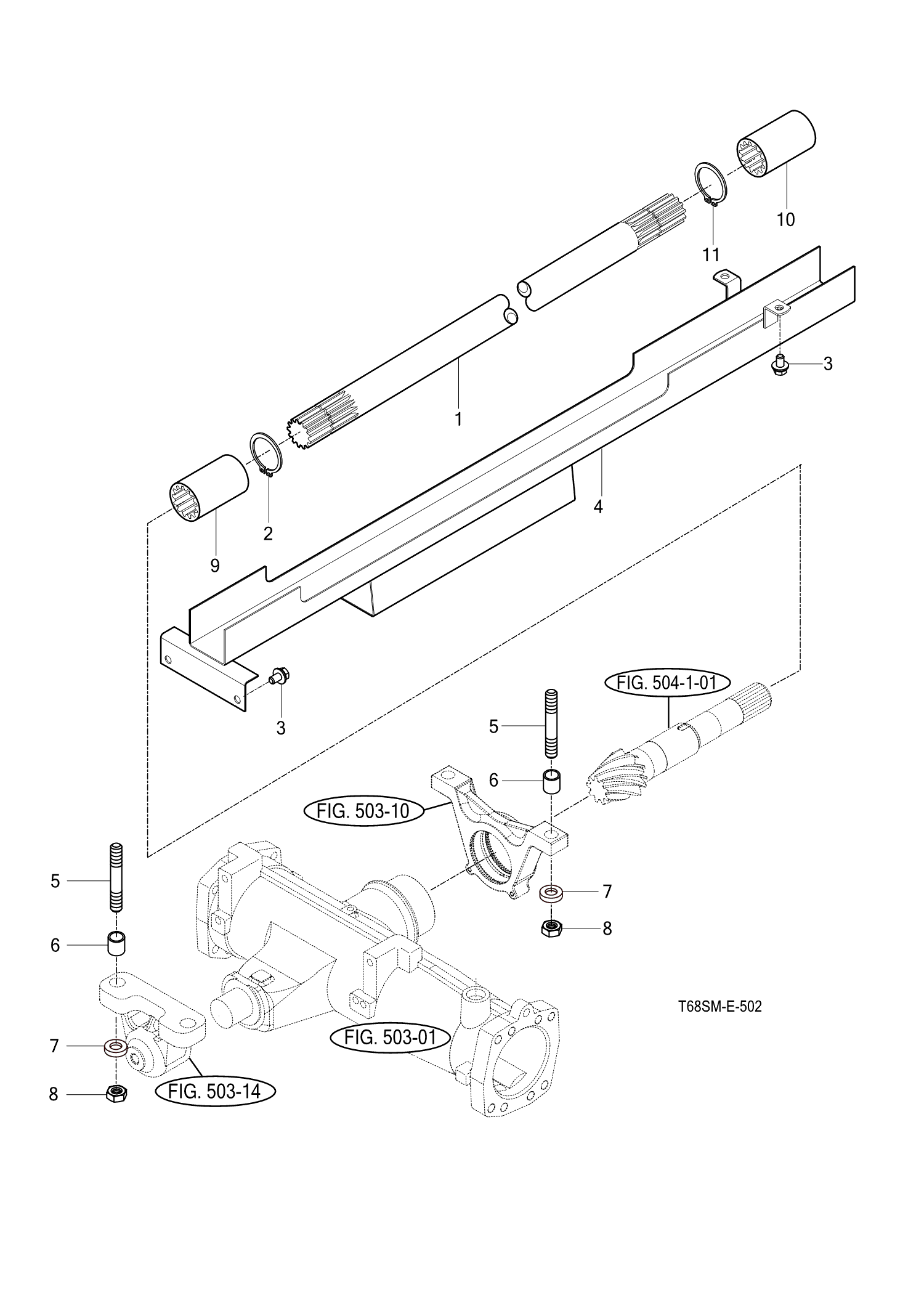 502 - FRONT DRIVE SHAFT