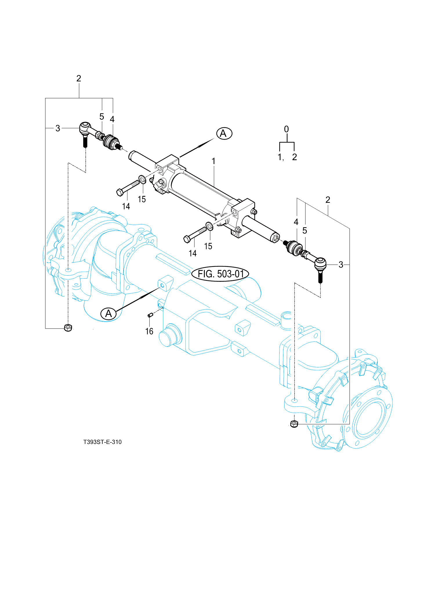308 - STEERING CYLINDER 308 - STEERING CYLINDER
