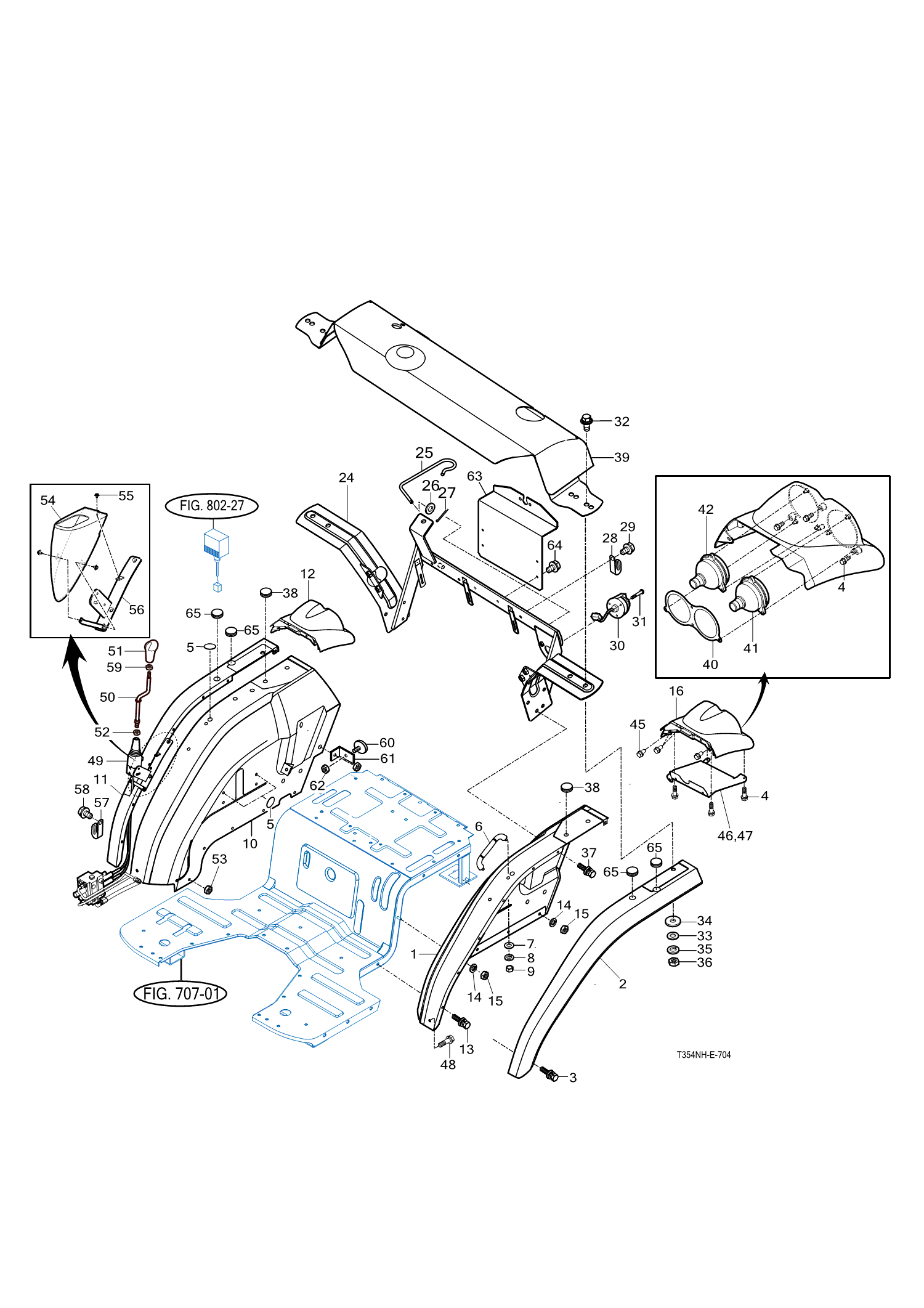 704 - FENDER & REAR FRAME MUDGUARD (2020-01-01 ~)
