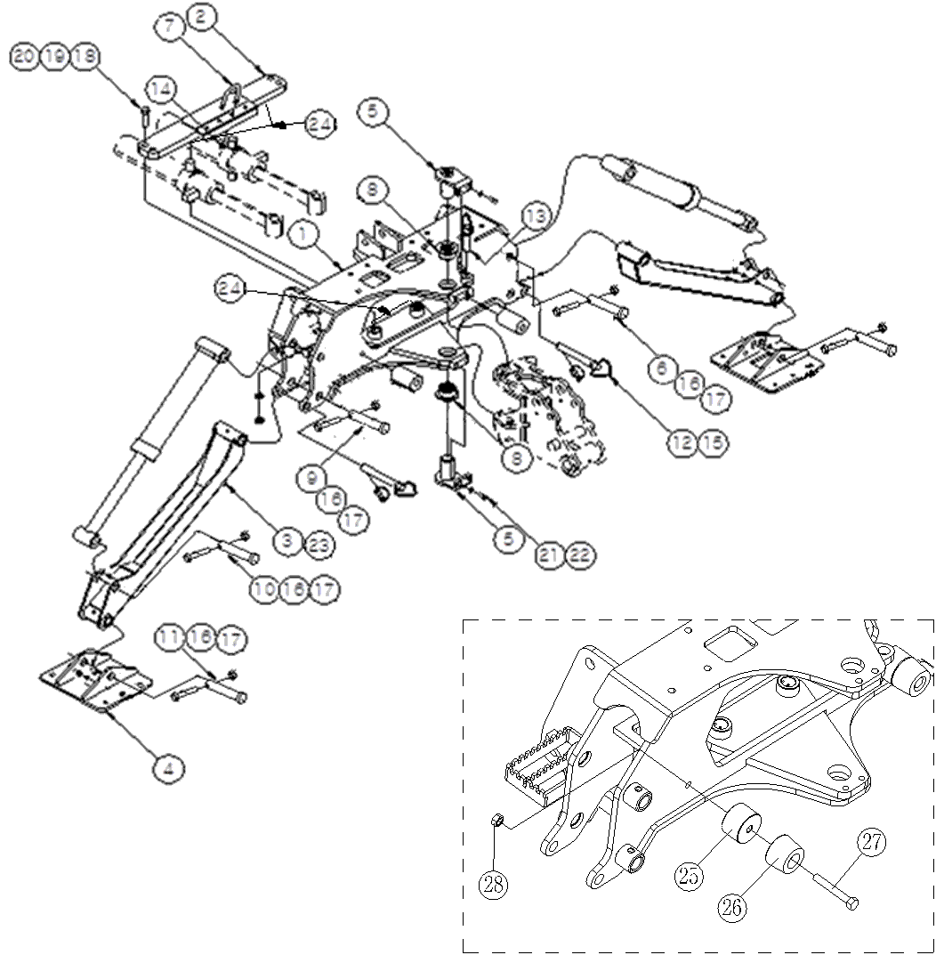 050 - MAIN FRAME ASS'Y