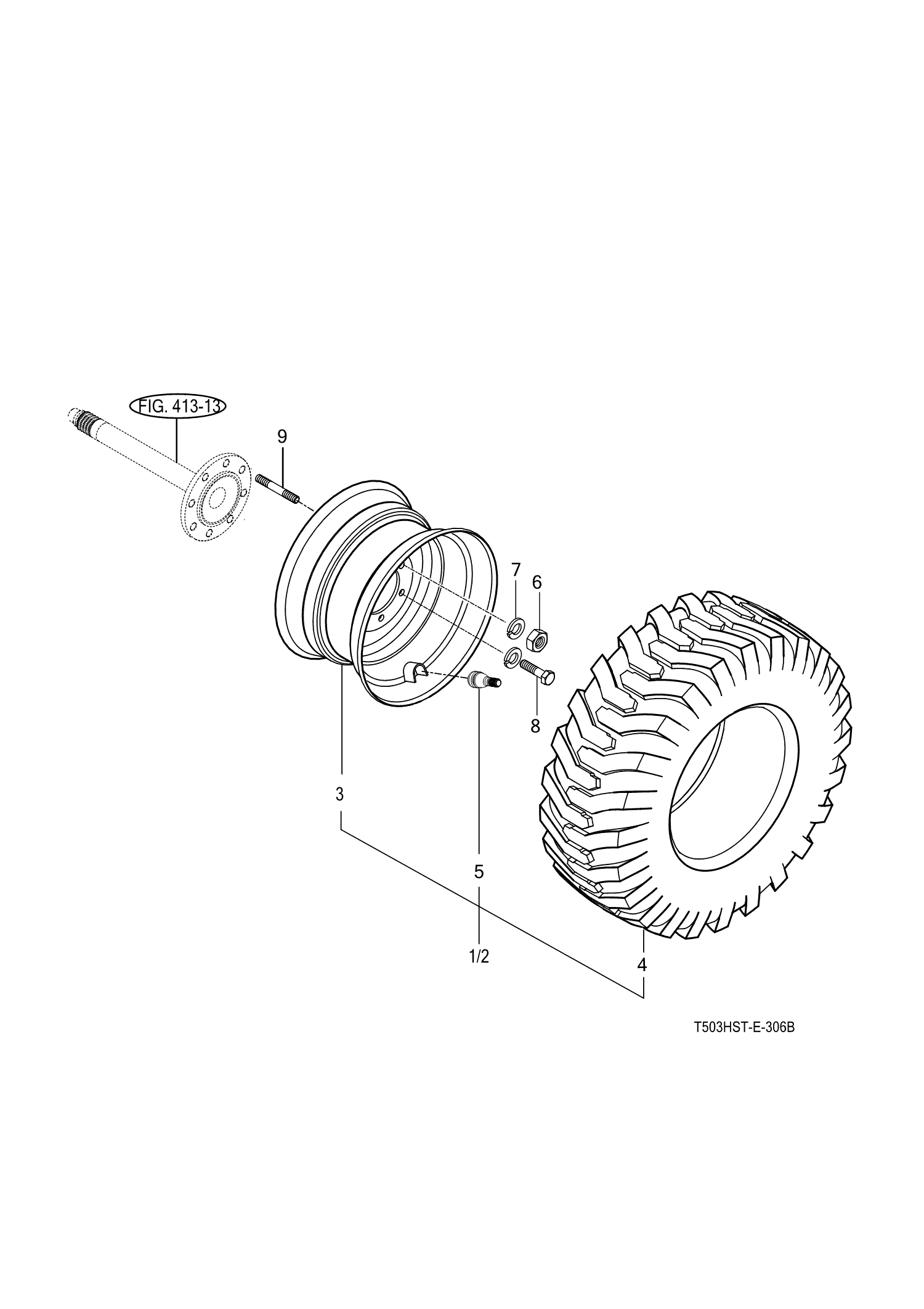 306B - REAR WHEEL (R4 OPTION)