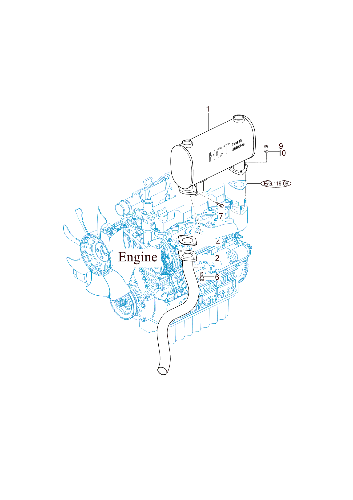 203 - MUFFLER & EXHAUST PIPE 203 - MUFFLER & EXHAUST PIPE