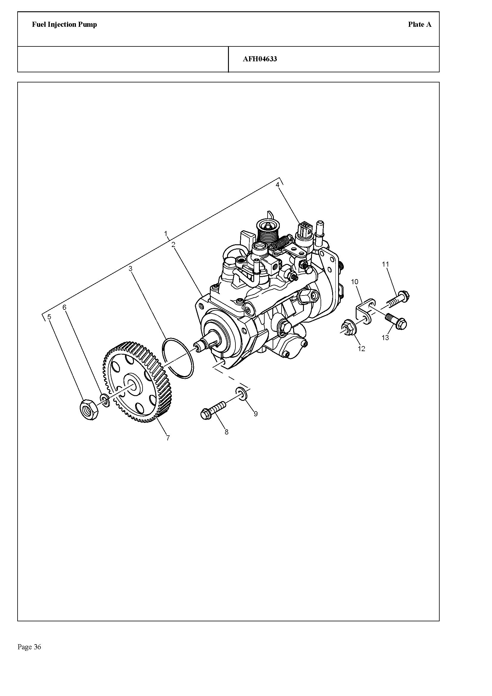 110 - FUEL INJECTION PUMP