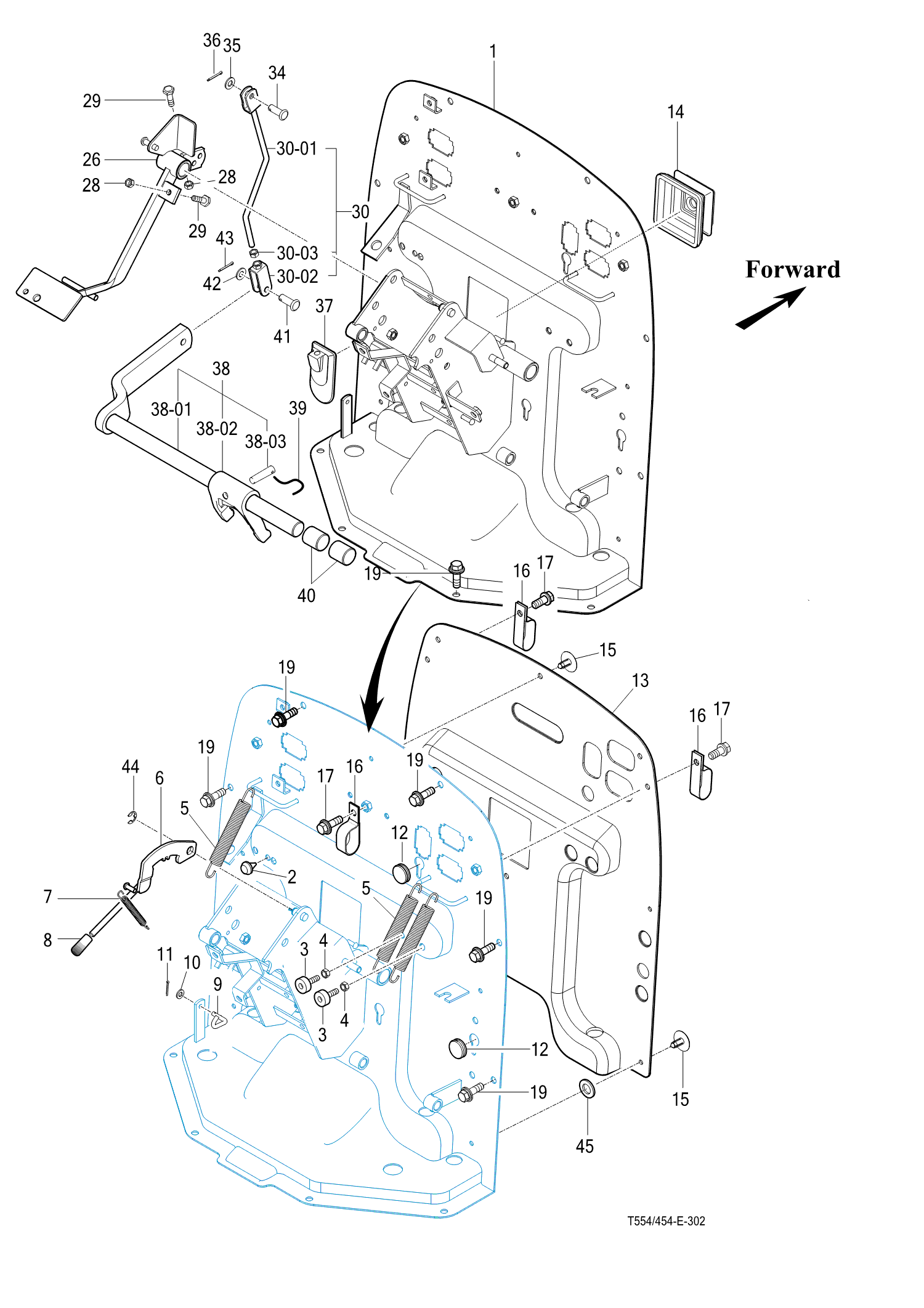 302 - CLUTCH PEDAL