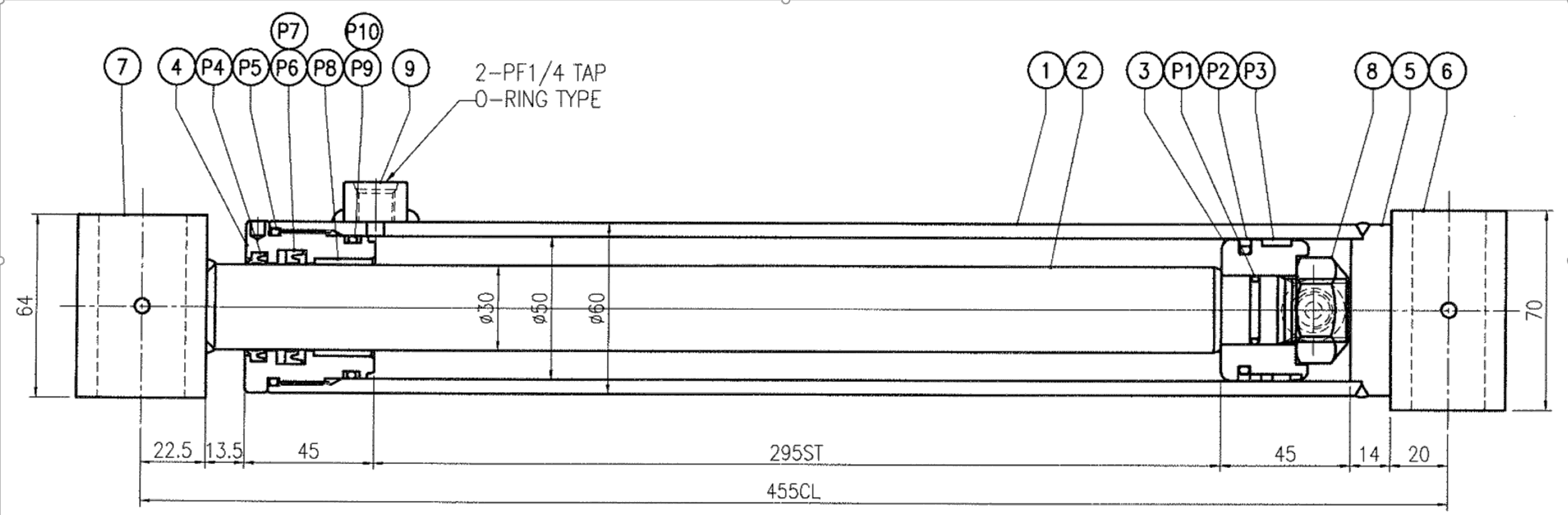 001 - BOOM CYLINDER-SEAL KIT