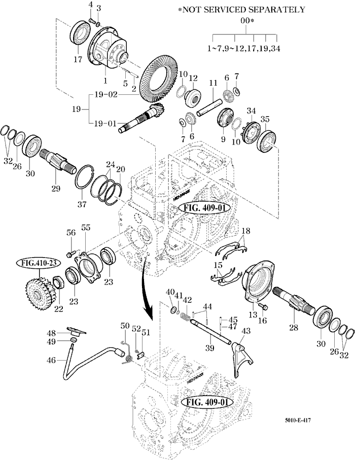 417 - REAR DIFFERENTIAL GEARS