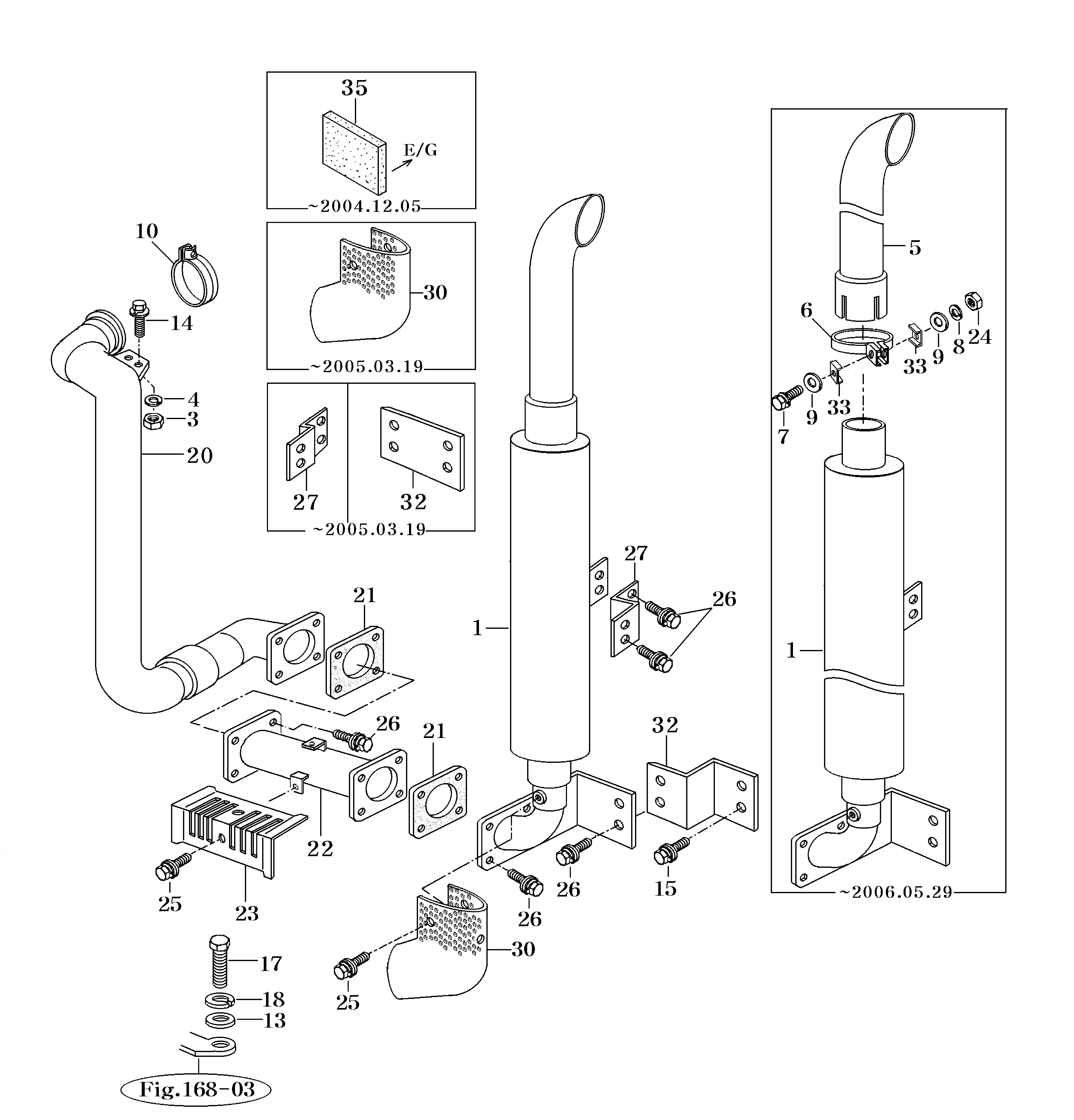 024A - MUFFLER & EXHAUST PIPE