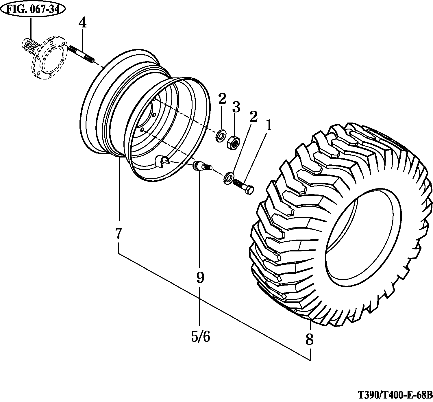 068C - FRONT WHEEL MOUNTING (R4)