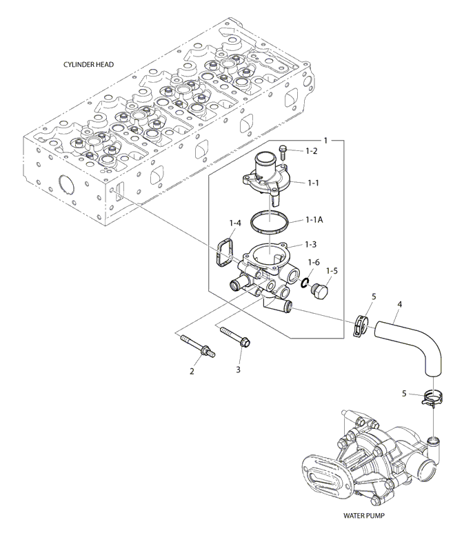 119 - THERMOSTAT HOUSING ASSY