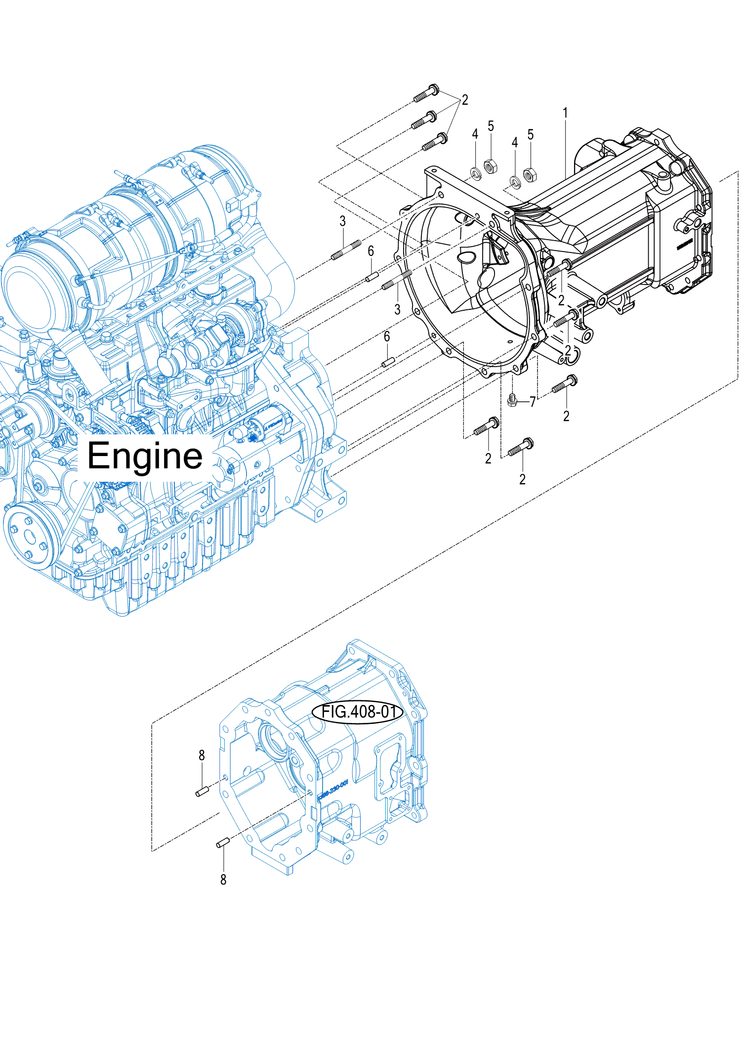 401 - TRANSMISSION FRONT CASE