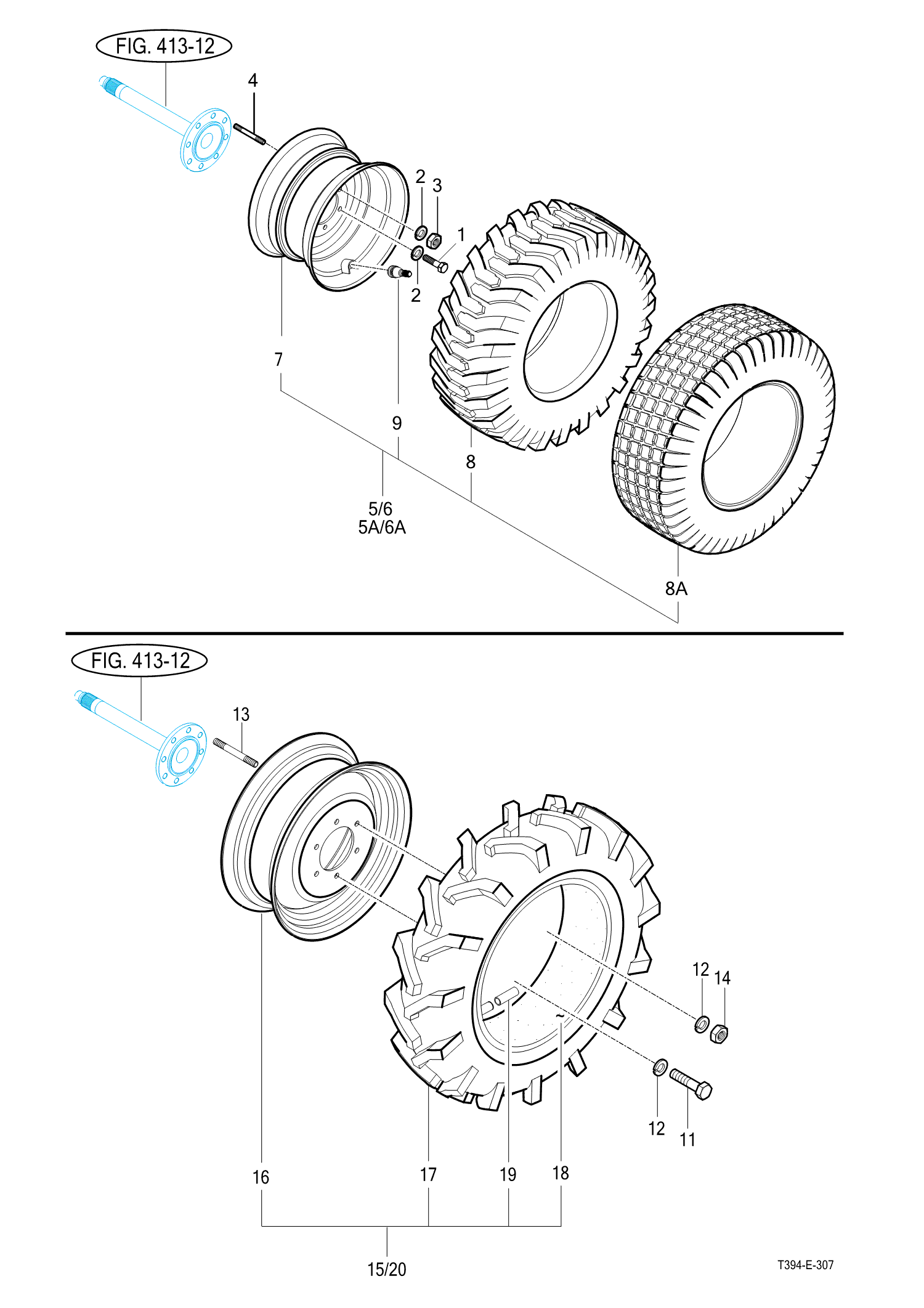 306 - REAR WHEEL MOUNTING