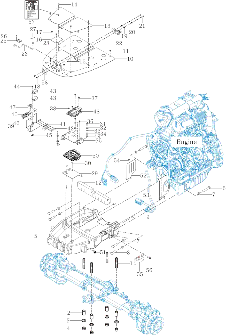501 - FRONT AXLE SUPPORTER 501 - FRONT AXLE SUPPORTER