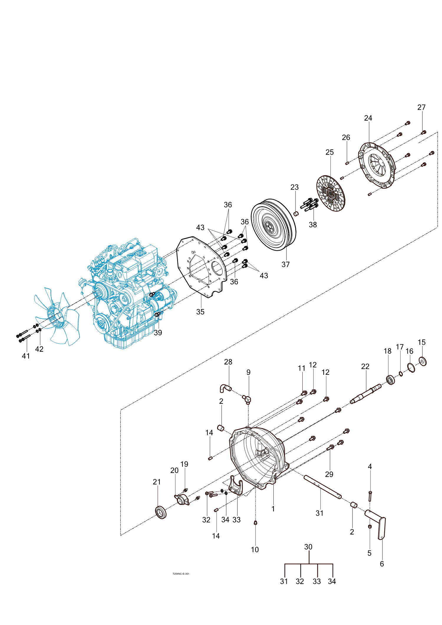 301 - FLYWHEEL COVER