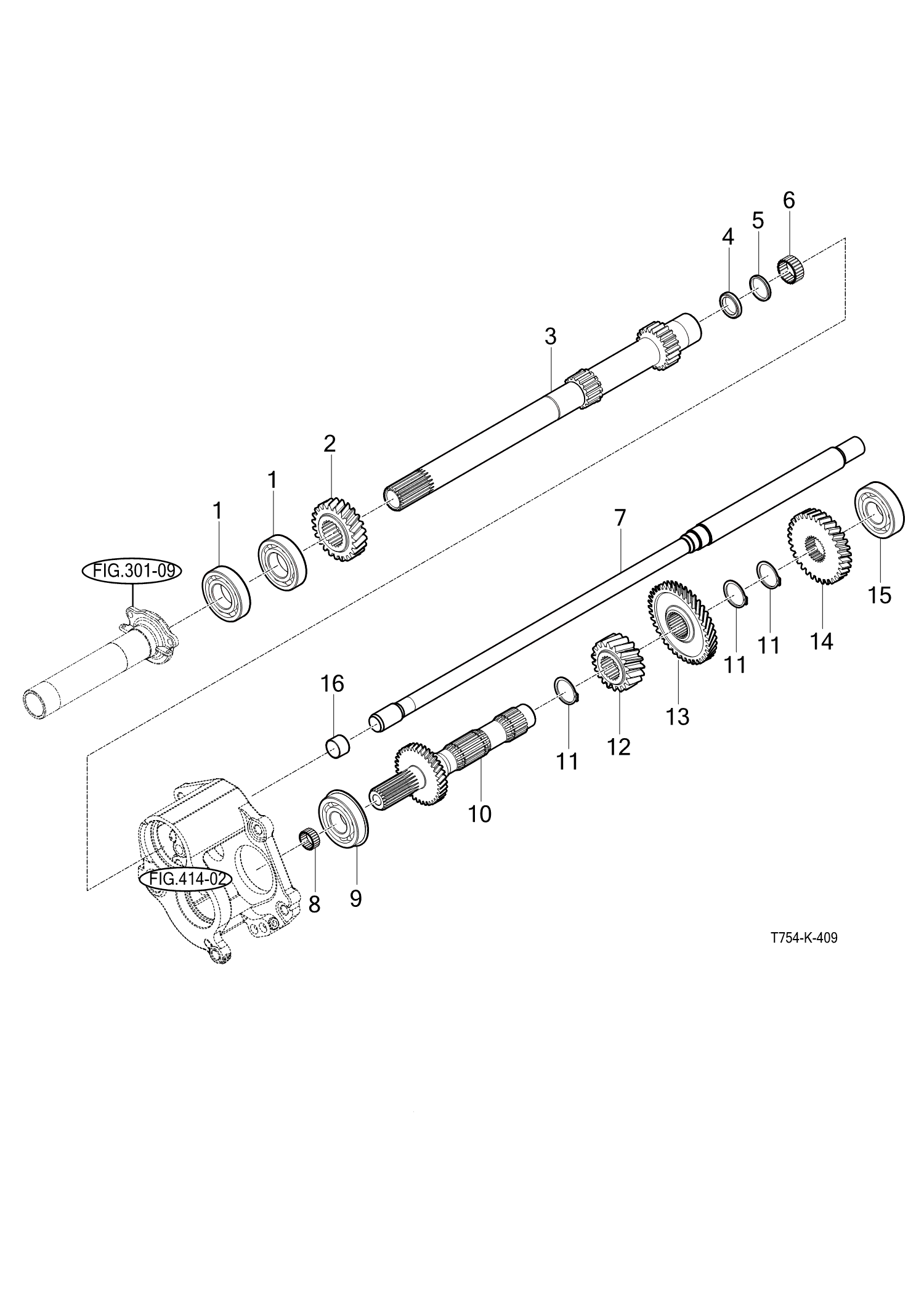 409 - INPUT & COUNTER GEARS