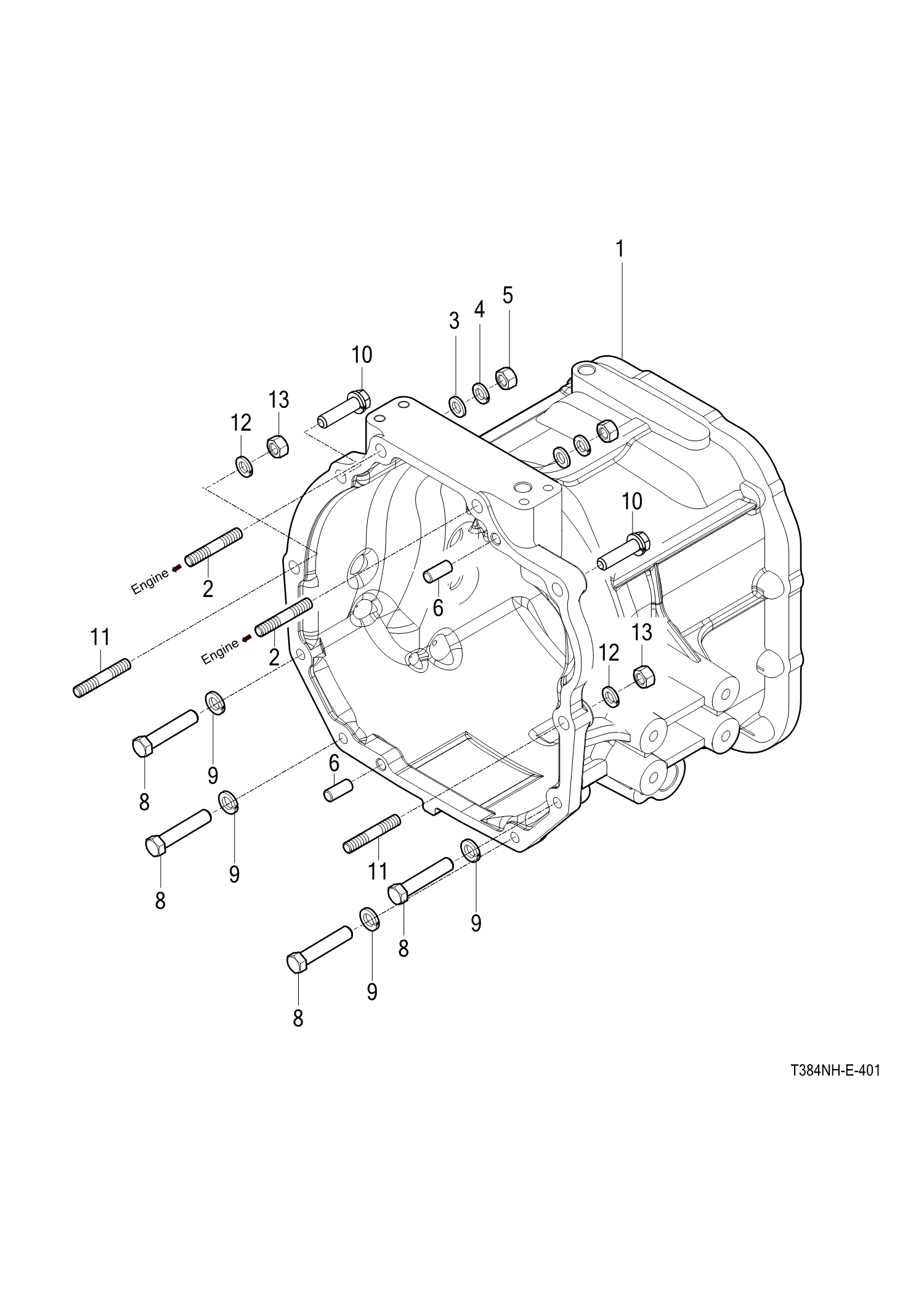401 - TRANSMISSION FRONT CASE