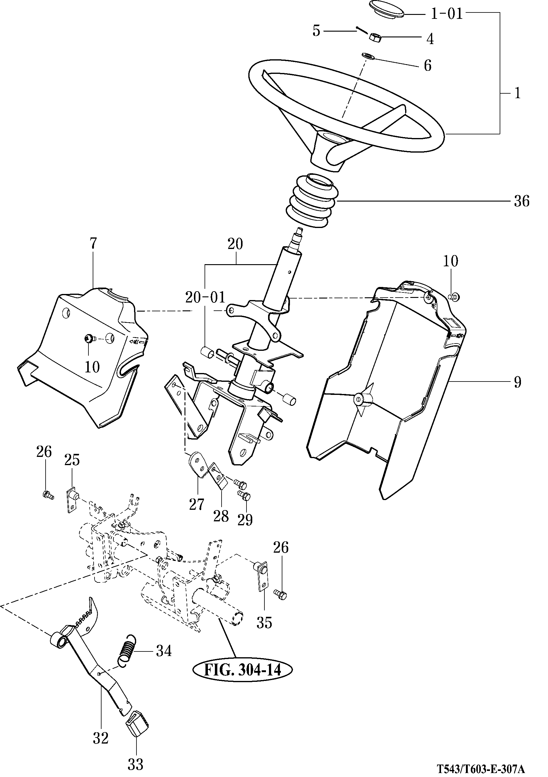 307 - POWER STEERING WHEEL