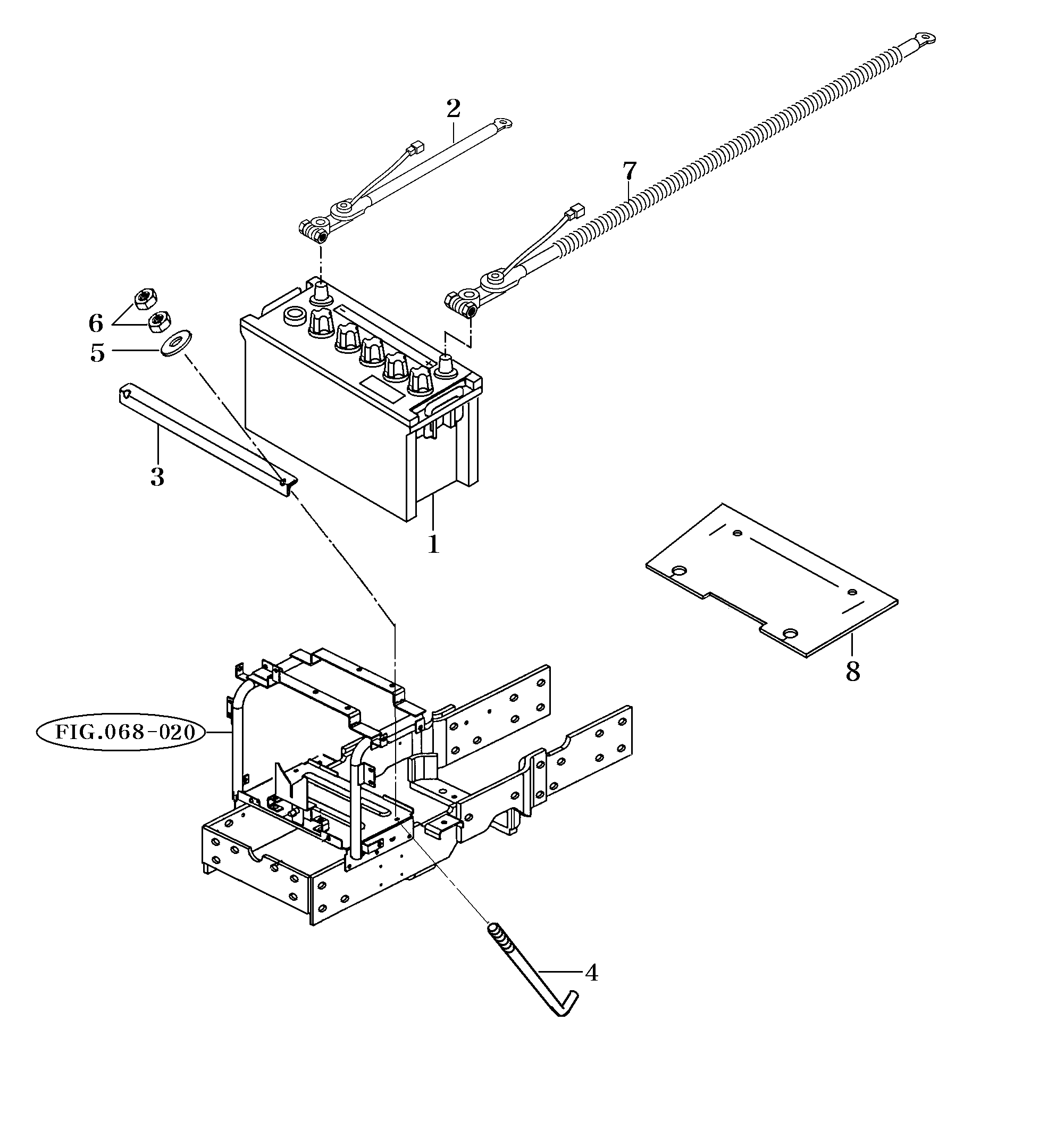 077 - BATTERY & MOUNTING