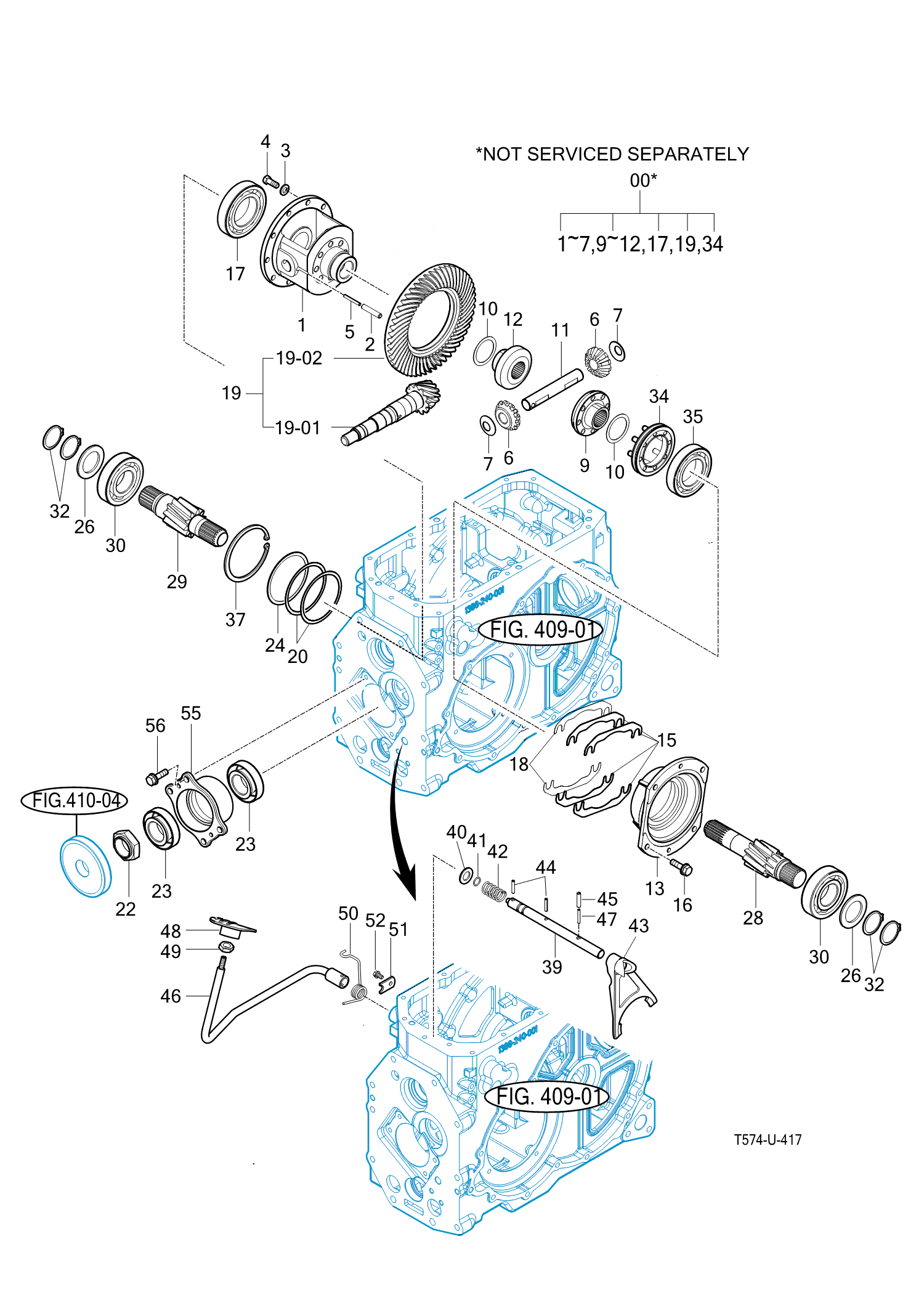 417 - REAR DIFFERENTIAL GEARS