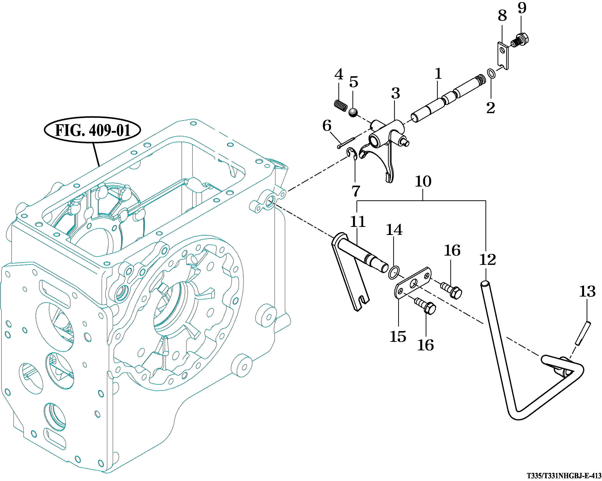 413 - REAR P.T.O SPEED SHIFTER