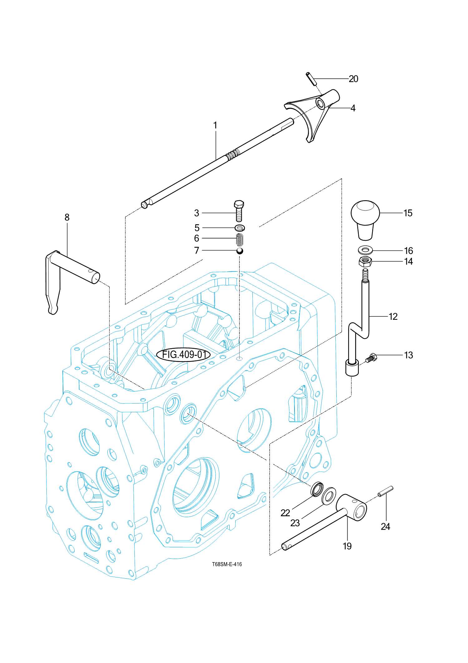 416 - P.T.O CHANGE SHIFTER