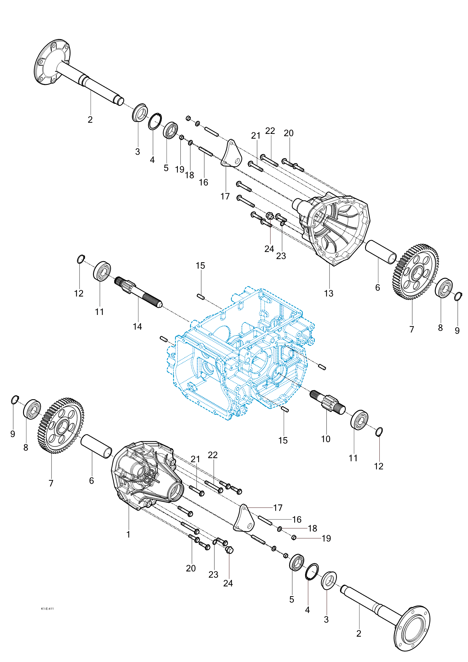 411 - REAR AXLE HOUSINGS