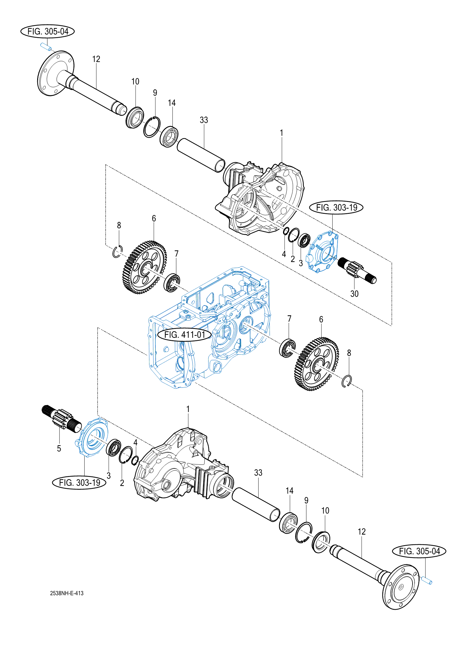 413 - REAR AXLE HOUSINGS (2)