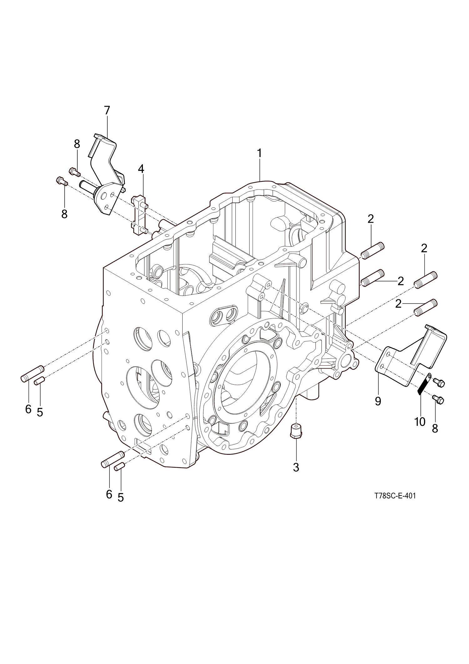 401 - CASE , RR TRANSMISSION