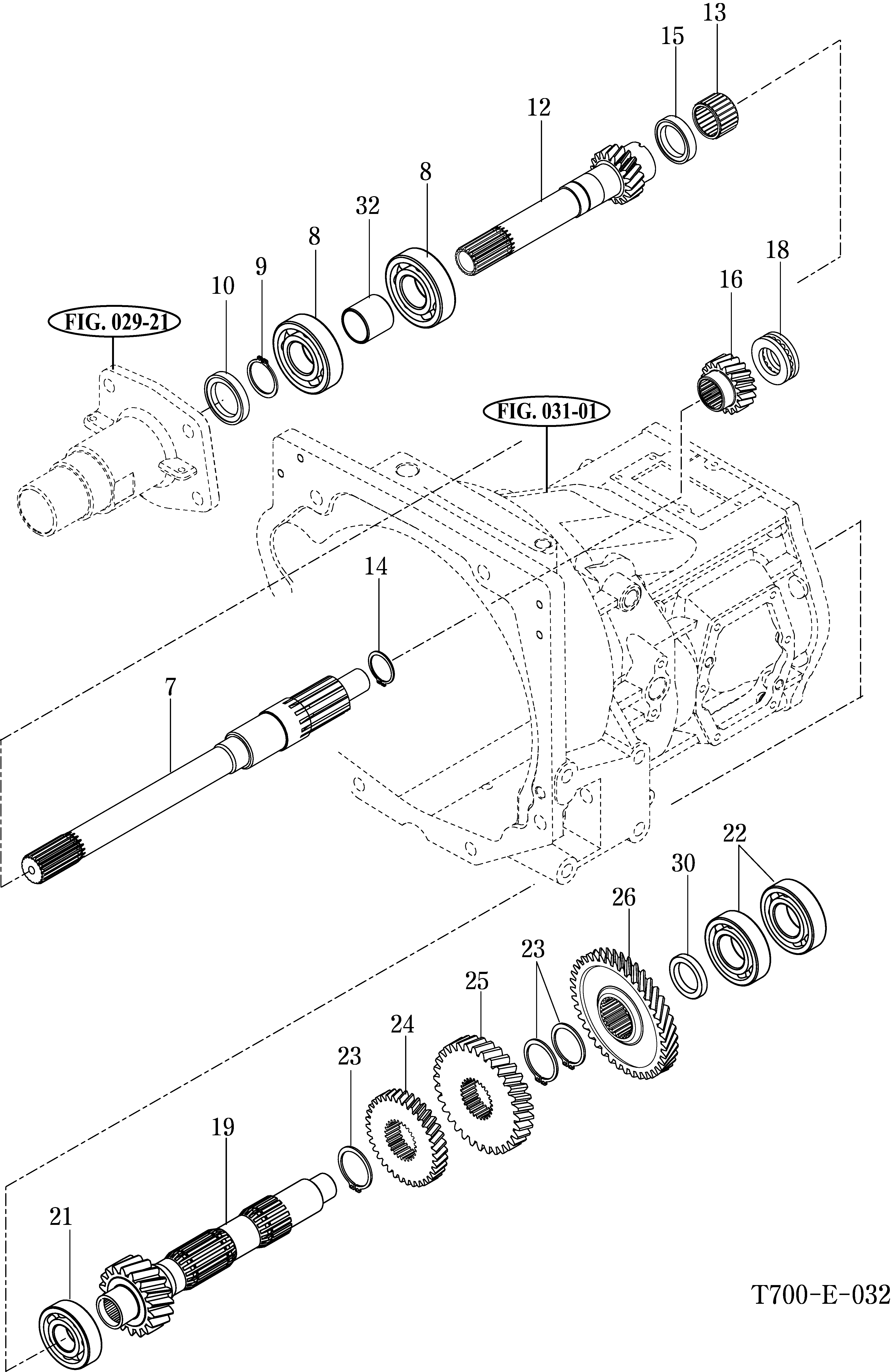 032 - INPUT & COUNTER GEARS