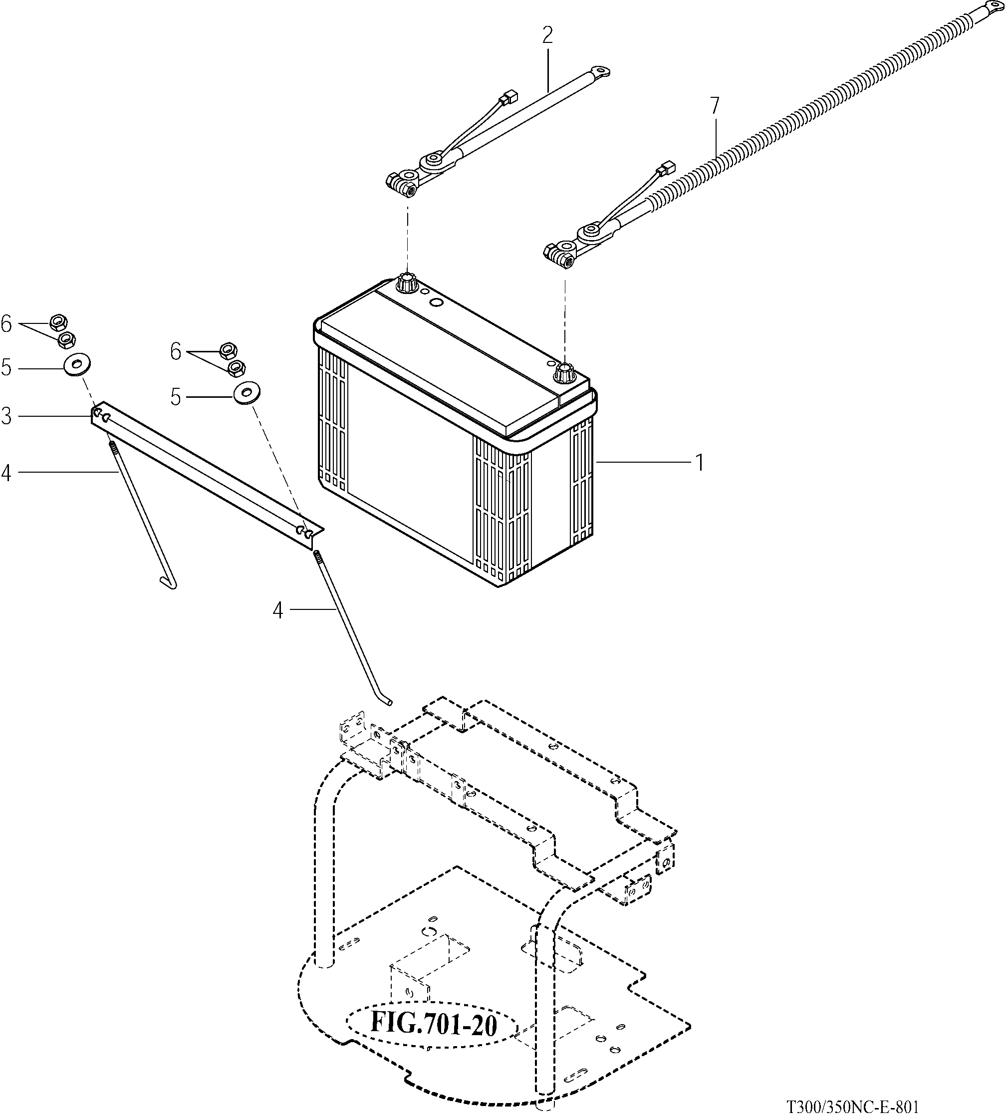 801 - BATTERY & MOUNTING