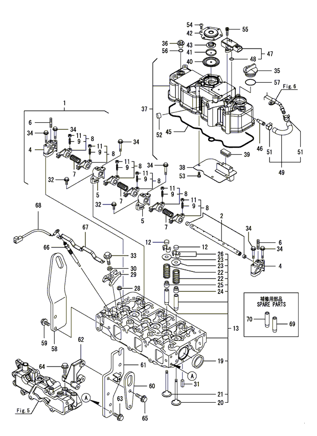104 - CYLINDER HEAD & BONNET 104 - CYLINDER HEAD & BONNET