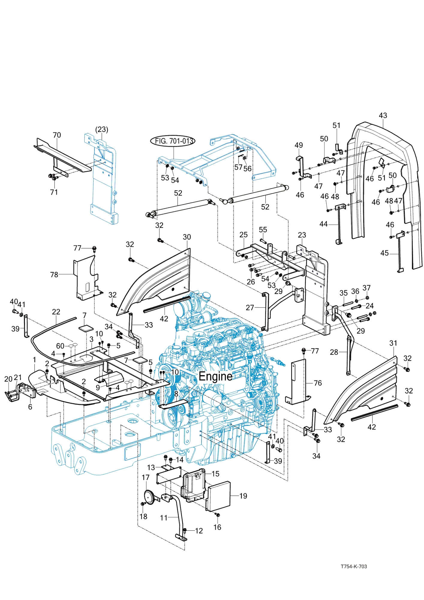 703 - SIDE SUPPORT & FRAME HOOD (2023-02-01 ~)