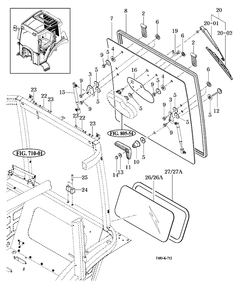 712 - REAR GLASS 712 - REAR GLASS