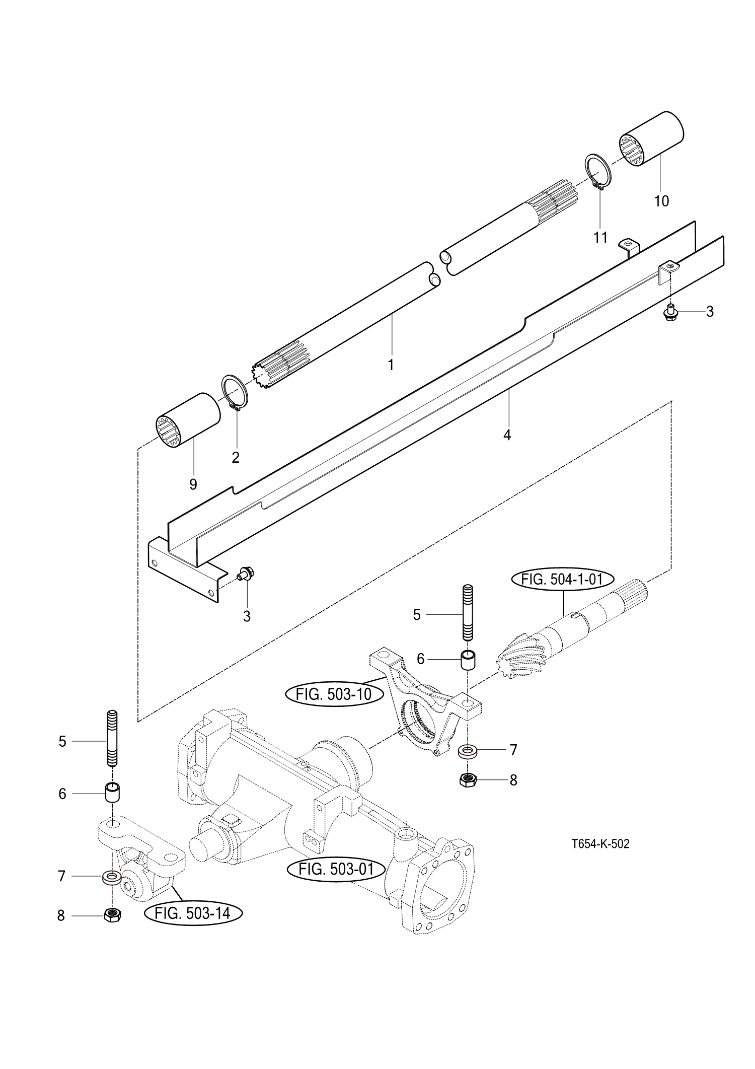 502 - FRONT DRIVE SHAFT