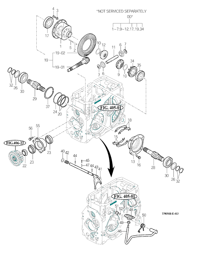 412 - REAR DIFFERENTIAL GEARS