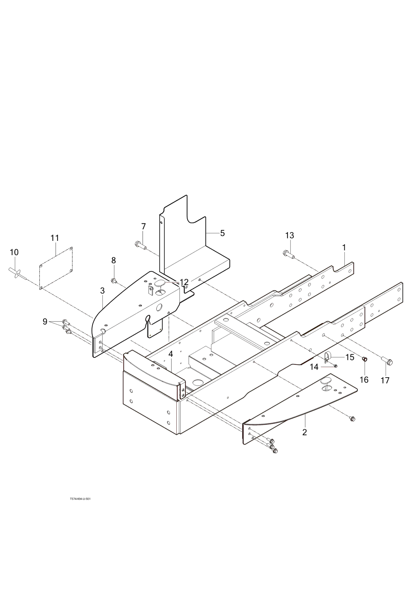 501 - FRONT AXLE SUPPORT